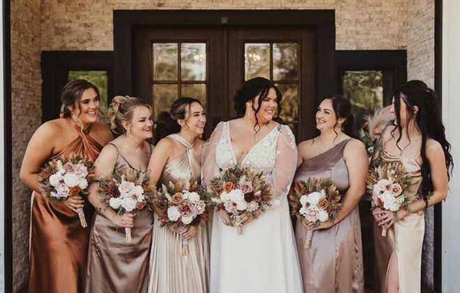 wedding hair, wedding makeup, wedding party